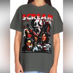 Scream Ghost Face Killer Comfort Colors Tee Halloween Movie Killer Slasher Scary